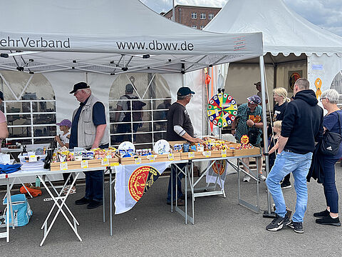 Der Informationsstand der Kameradschaft war im Marinearsenal zu finden. Foto: LV Nord