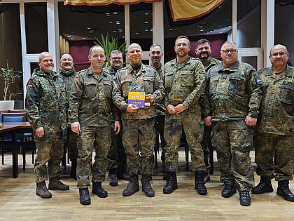 Gruppenfoto der Truppenkameradschaft in der UHG. Foto: LV Nord