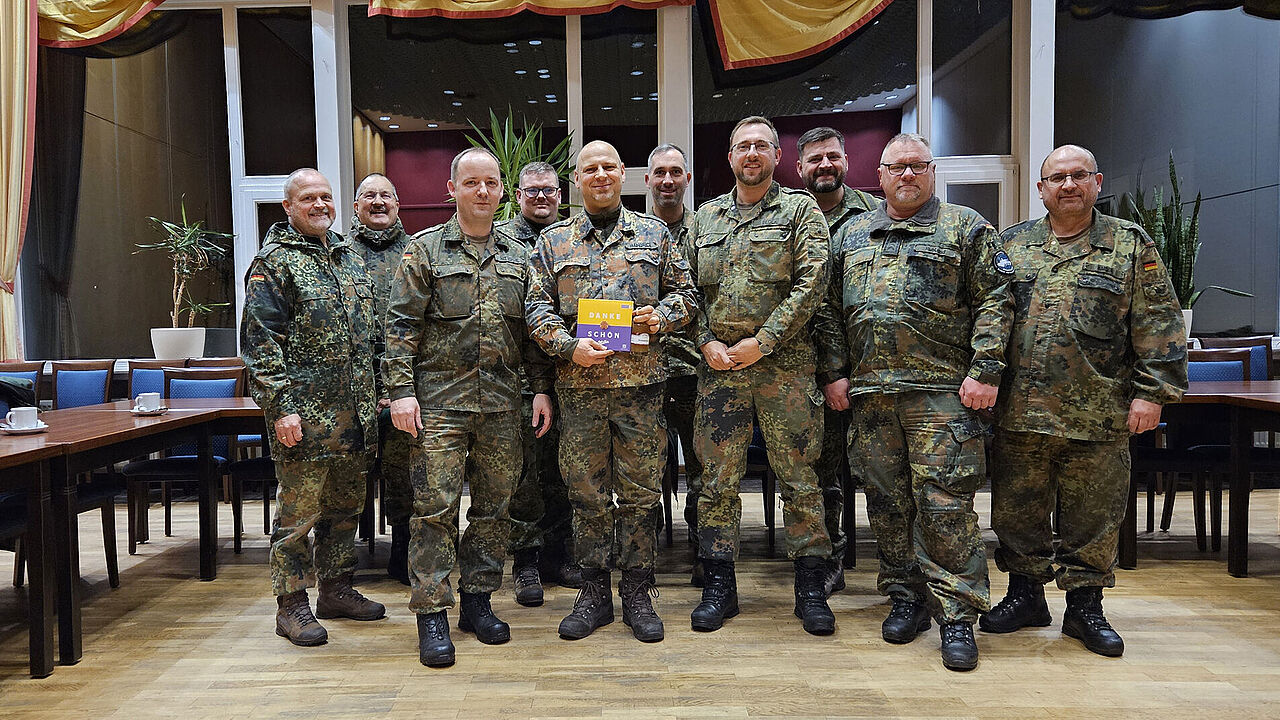 Gruppenfoto der Truppenkameradschaft in der UHG. Foto: LV Nord