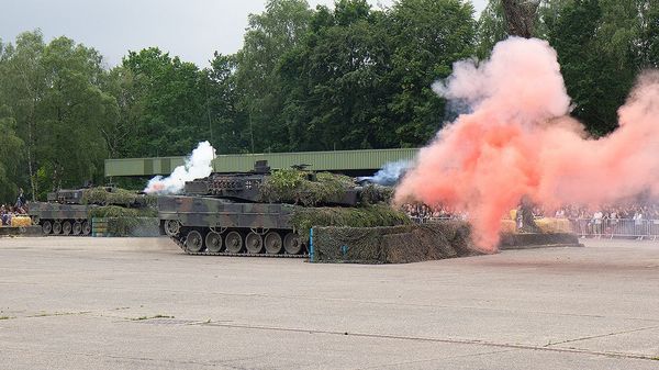 Bildausschnitt aus einem Gefecht: In einer 40-minütigen Vorführung demonstrierten die Soldaten den Ernstfall. Foto: DBwV/Vieth