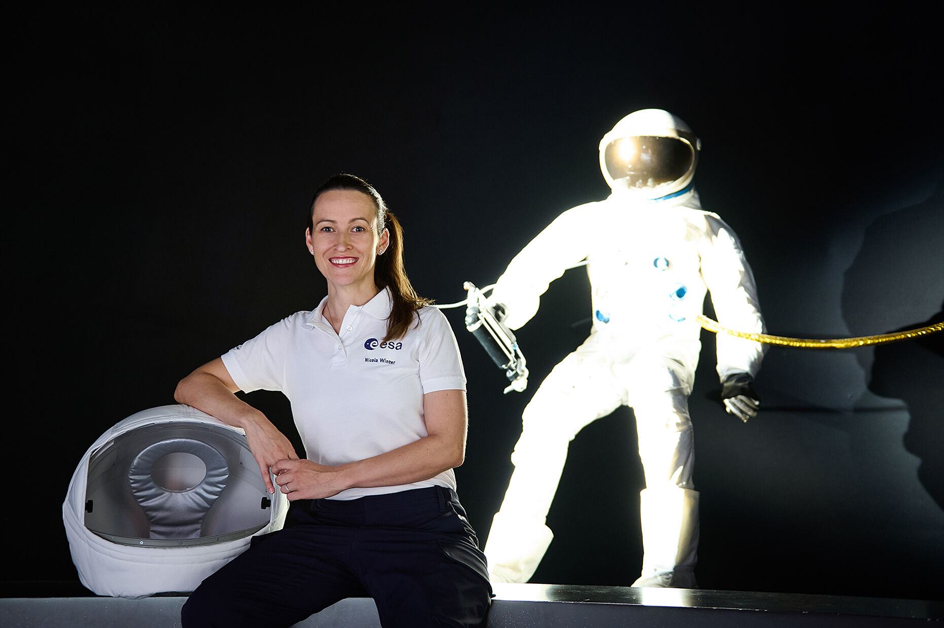 Nicola Winter profitiert als Reserveastronautin von der Ausbildung bei der Luftwaffe. Foto: Maren Richter