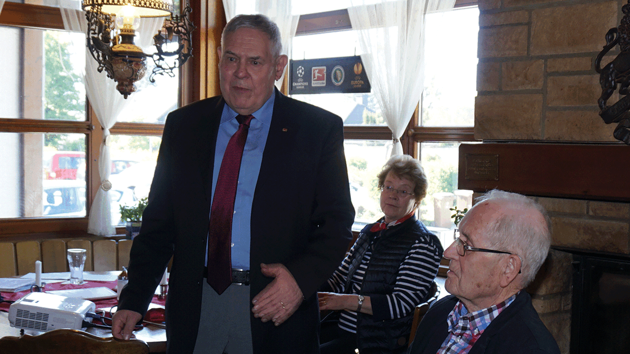 Zum Widerstand in Nazideutschland und dessen schwierige Aufarbeitung referierte Fregattenkapitän a.D. Dr. phil. Heinrich Walle  (Foto: Unger)