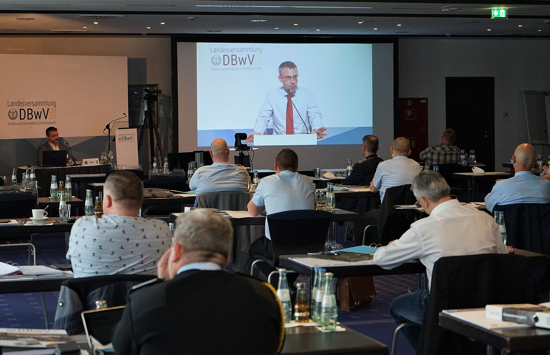 In Erfurt sind die Delegierten des Bezirks 1/Thüringen zur Landesversammlung des Landesverbands Ost zusammengekommen. Foto: DBwV/Kruse