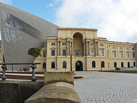 Das Militärhistorische Museum in Dresden war Schauplatz der spannenden Diskussionsveranstaltung zur Zeitenwende. Foto: Bundeswehr/Michael Mandt