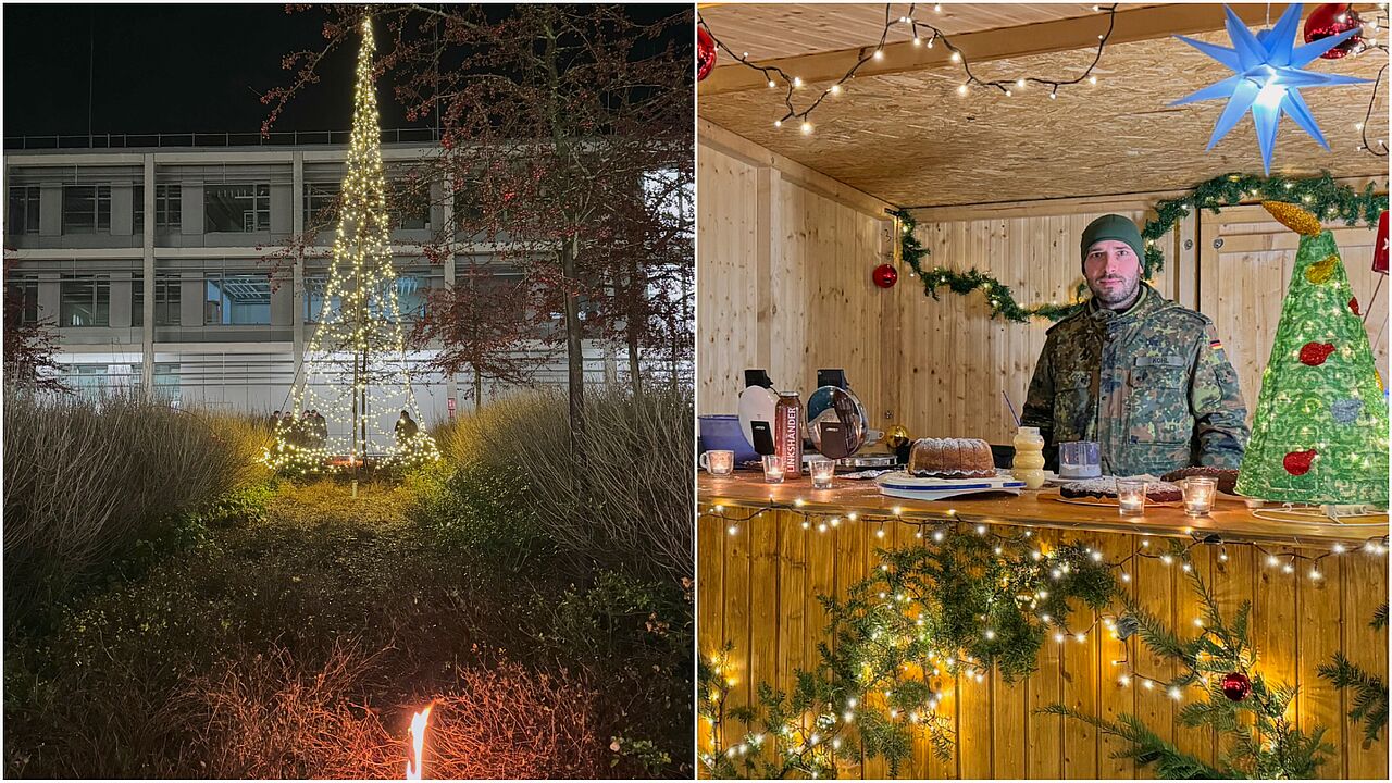 Die TruKa Starnberger See unterstützte den traditionellen Adventsmarkt des Ausbildungszentrum Cyber- und Informationsraum (AusbZ CIR). Foto: Daniel Brunner