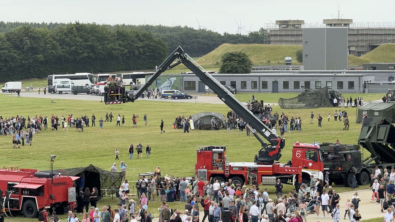 Richtig viel los war auch auf dem Fliegerhorst in Jagel.