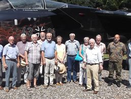 Besuchten den Luftwaffenstandort Büchel: Ehemalige der KERH Mayen-Andernach-Mendig