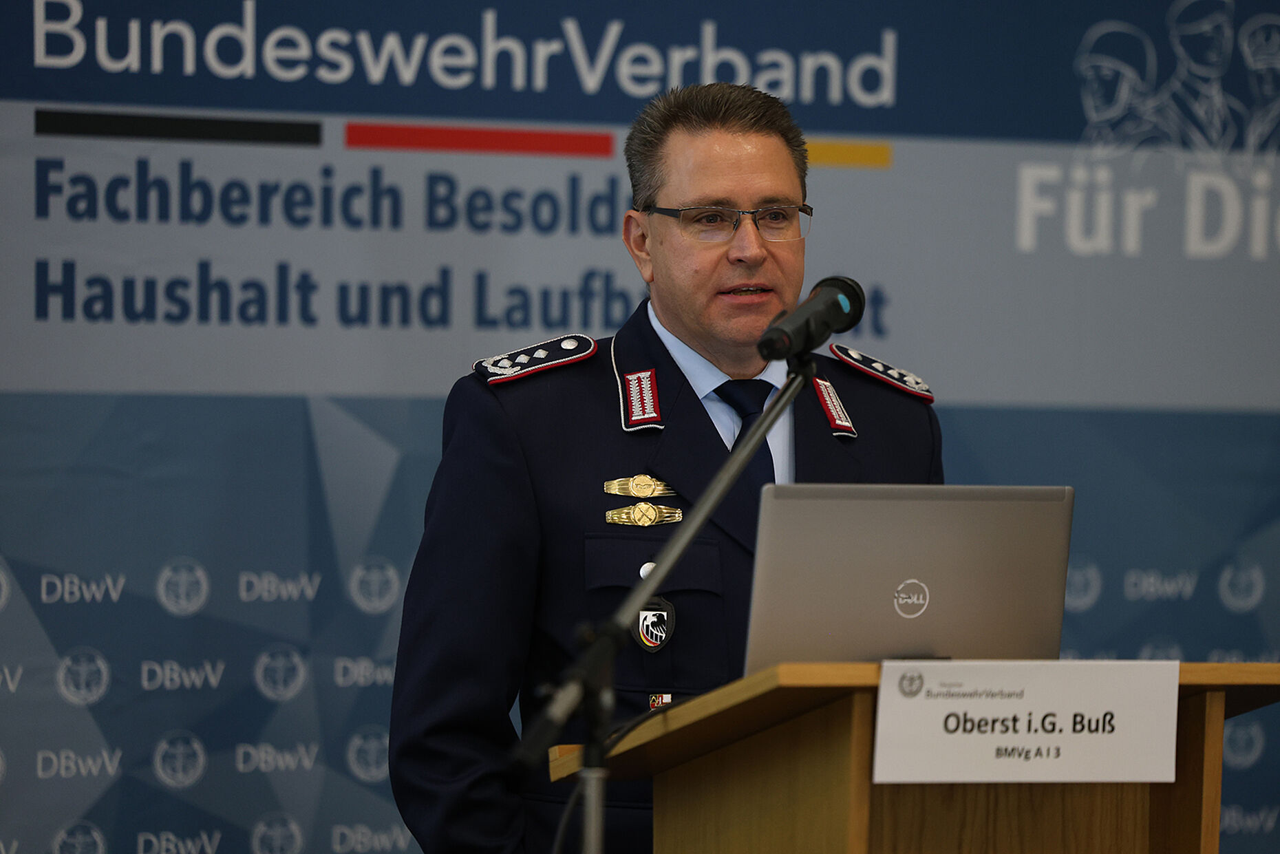 Oberst i.G. Marcus Buß, Referatsleiter BMVg A I 3. Foto: DBwV/Yann Bombeke