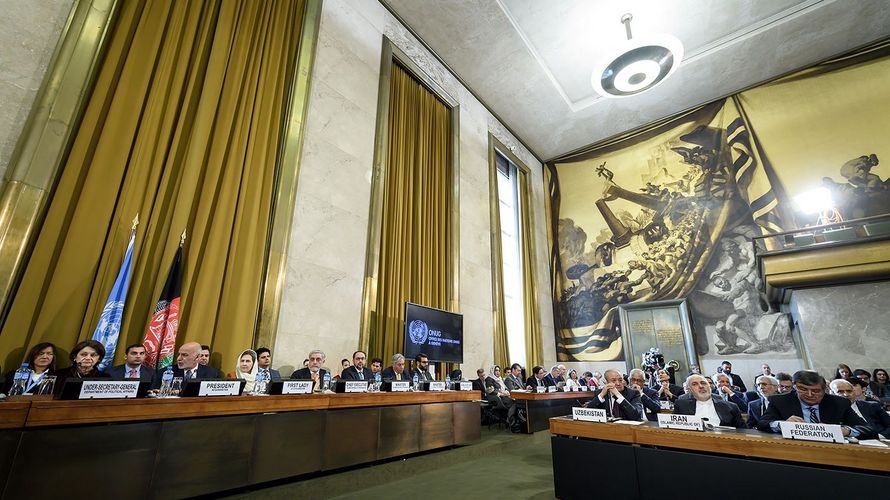 Die Teilnehmer der Afghanistan-Konferenz in Genf gaben sich bei der Vorbereitung der Friedensgespräche optimistisch. Foto: picture alliance