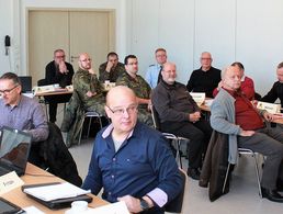 Mandatsträger des Bezirks Donau-Neckar-Bodensee beim Presseseminar. Foto: DBwV/Kaminsky