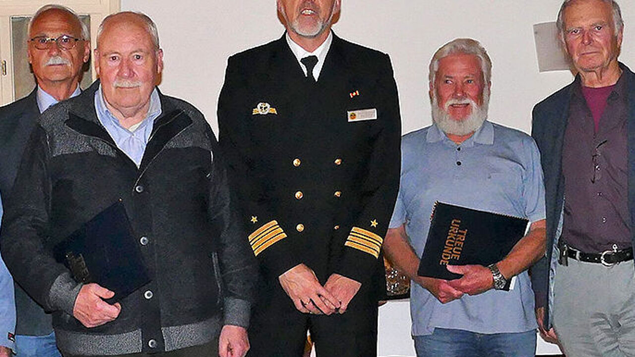 v.l.: Jahnke, Clemens, Lorbeer, Tischer, Nöthen, Müller und Trawel Foto: LV Nord/DBwV