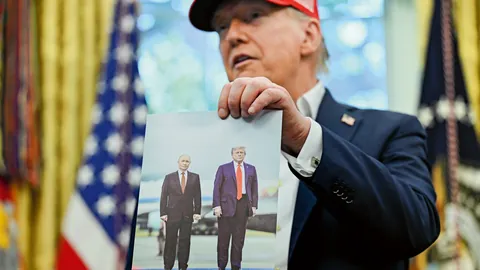 In früheren US-amerikanischen Strategiepapieren wurde Moskau stets als Bedrohung definiert – die aktuelle Trump-Administration strebt hingegen eine „strategische Stabilität“ im Verhältnis zu Putins Russland an. Foto: Picture-Alliance/Newscom/Bonnie Cash