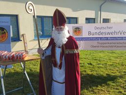 Bei den DBwV-Mitgliedern im Eifelstandort Mayen schaute der Nikolaus vorbei. Foto: TruKa Oberst-Hauschild-Kaserne