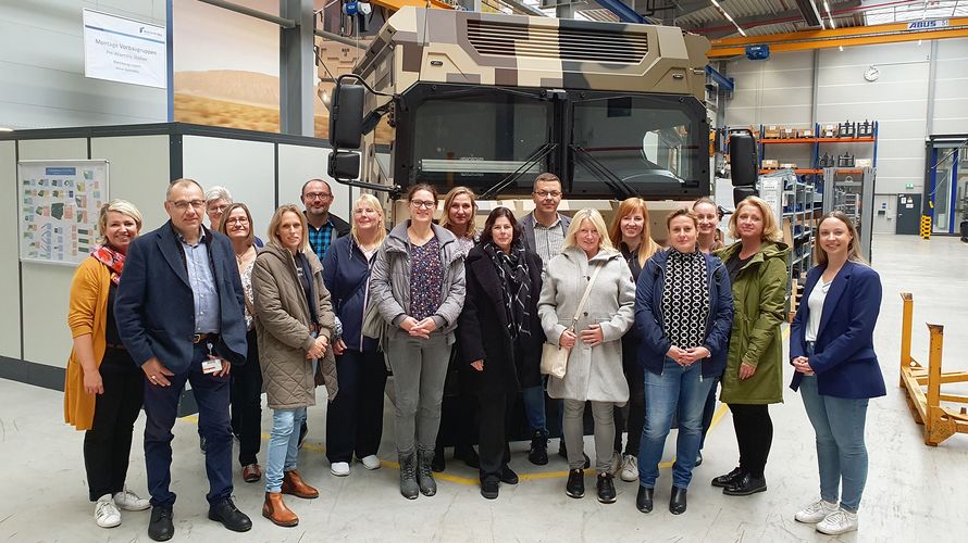 Das BFD-Team besuchte das Rheinmetall-Werk in Unterlüß, Foto: BFD Hannover 