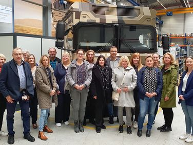 Das BFD-Team besuchte das Rheinmetall-Werk in Unterlüß, Foto: BFD Hannover 