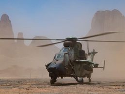 Ein französischer Kampfhubschrauber "Tiger" in Mali. Foto: État-major des armées