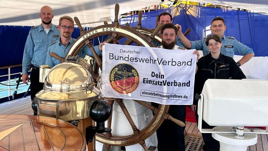„LV Nord an Bord“ mal anders. Foto: DBwV