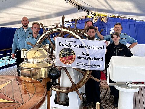 „LV Nord an Bord“ mal anders. Foto: DBwV