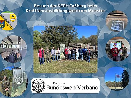 Die ERH-Kameradschaft Faßberg besuchte das das Kraftfahrausbildungszentrum. Fotos: DBwV