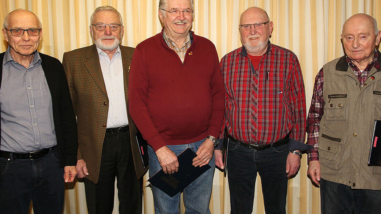 v.l.:  Kabon, Hoffmann, Seidel, Bock und Nowak (Foto: DBwV/LV Nord)