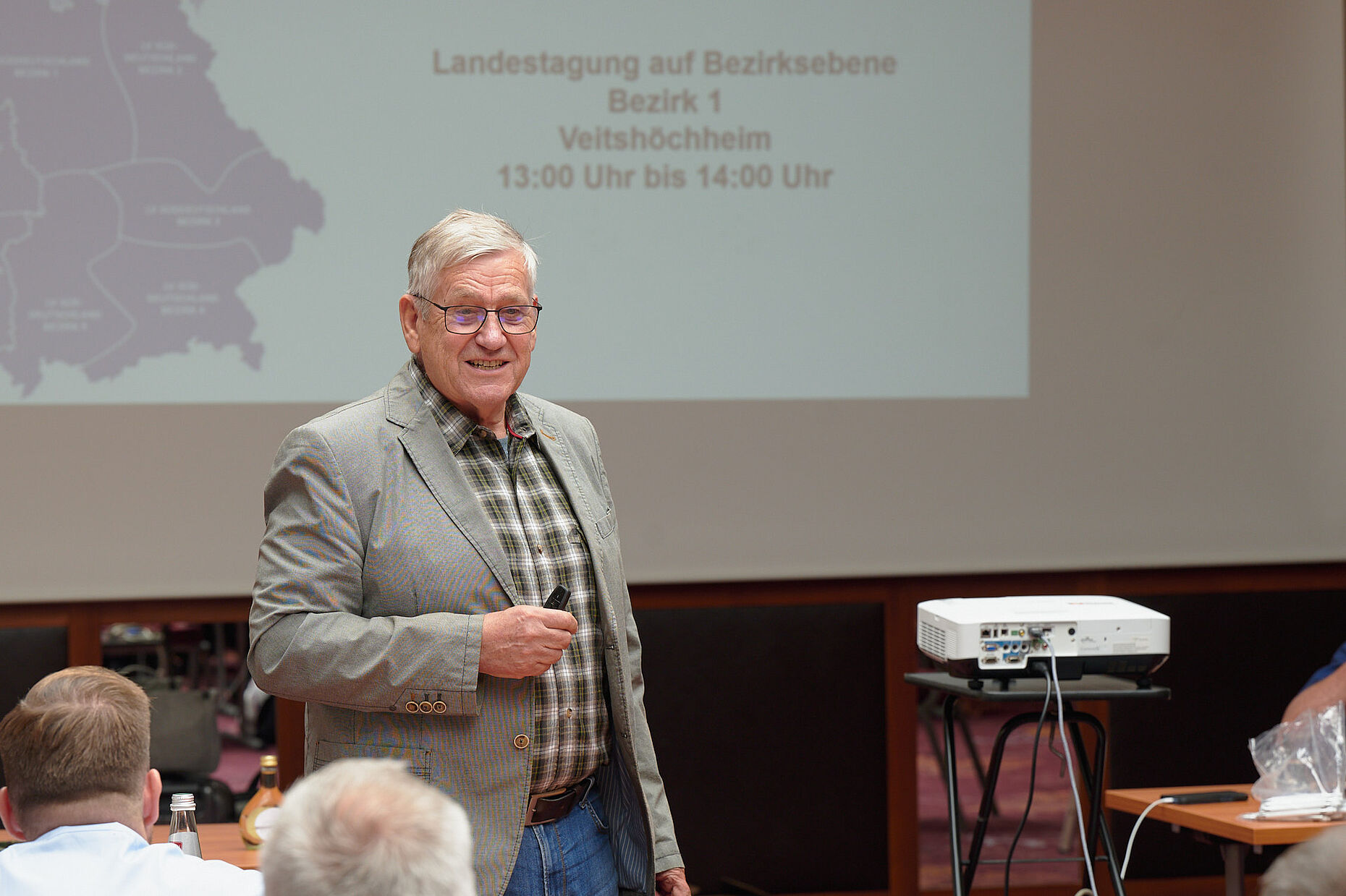 Bei einem seiner letzten Auftritte - Servicebeauftragter Hauptmann a.D. Ullrich Seelmann. Foto: DBwV/Ingo Kaminsky