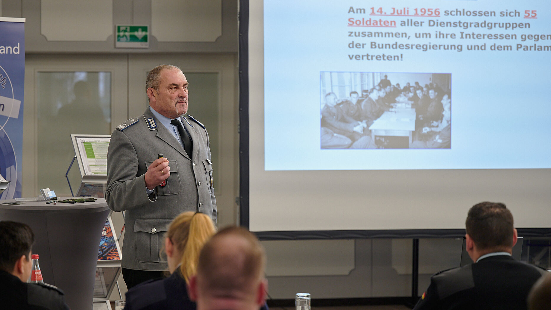 Landesvorsitzender Oberstleutnant a.D. Josef Rauch will die Vorschläge der SaZ als Anträge in die Landesversammlung einbringen. Foto: DBwV/IK