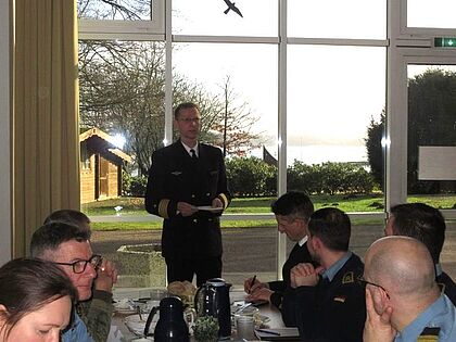 Kai-Uwe Tetzlaff war Gast bei Chef- und Spießfrühstück. Foto: DBwV