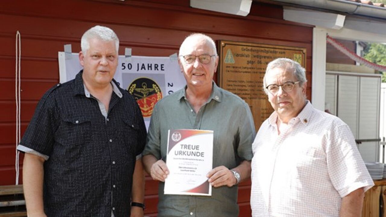 Ingo Zergiebel, Leonhard Witte und Peter Wolter. Foto: DBwV