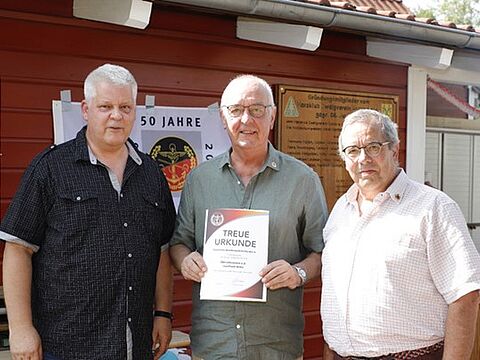 Ingo Zergiebel, Leonhard Witte und Peter Wolter. Foto: DBwV