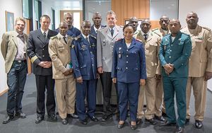 Malische Offiziere besuchen Berliner Geschäftsstelle. Foto: Christine Hepner