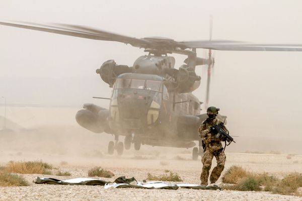 Kampfretter der Luftwaffe bei einer Übung in Afghanistan Foto: Bundeswehr/Koch
