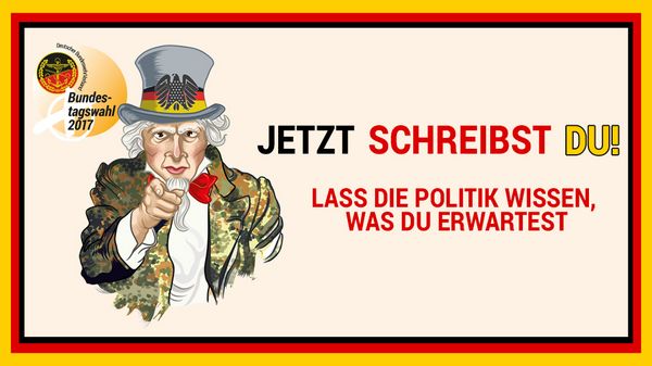 Kampagne des DBwV zur Bundestagswahl 2017