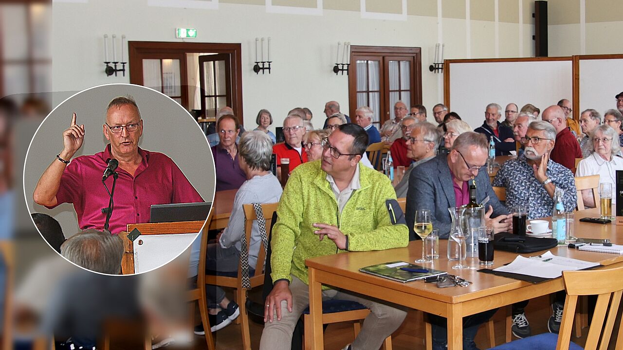 In Sonthofen informierte ERH-Vorsitzender Oberstabsfeldwebel a.D. Uwe Schenkel über aktuelle Änderungen bei Pflege und Beihilfe und berichtete aus seiner Arbeit im Bundesvorstand. Foto: Wolfgang Kruse