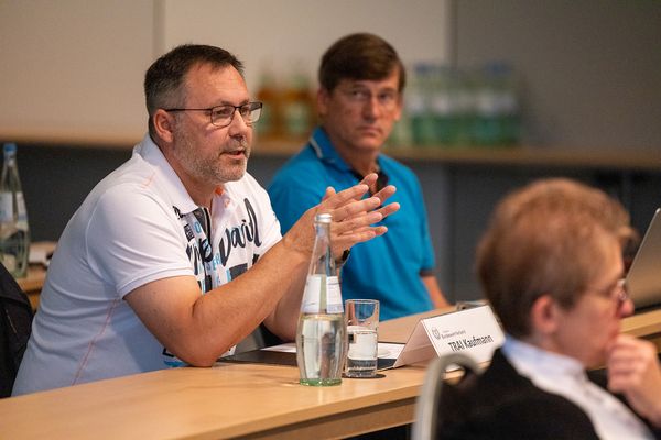 Neben Klaus-Hermann Scharf war Bernd Kaufmann ziviler Spitzenkandidat des DBwV bei der Personalratswahl. Foto: DBwV/Yann Bombeke