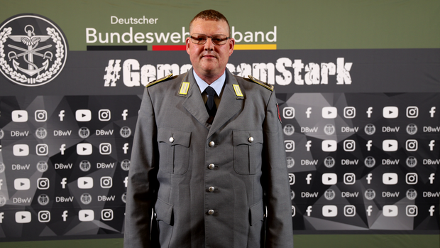 Hauptfeldwebel Mario Bonneß. Foto: DBwV/Sarina Flachsmeier