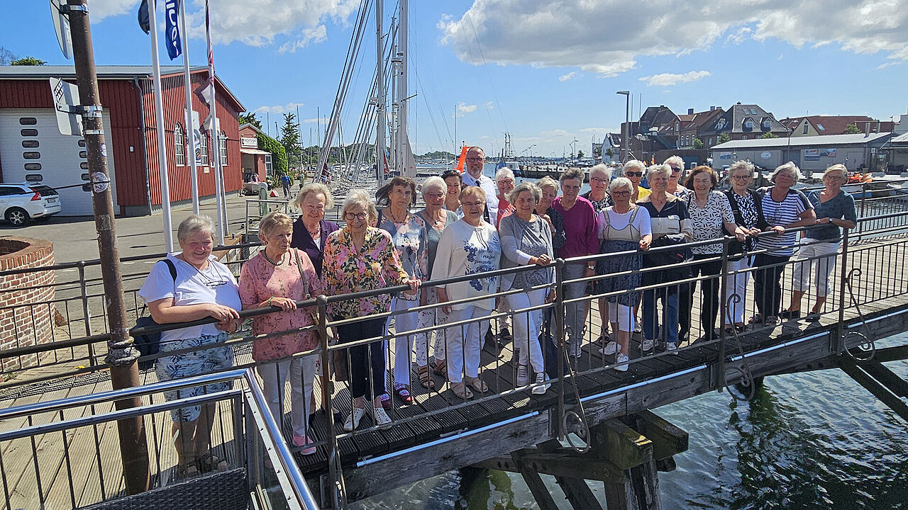 Die frühere Werft liegt im Eckernförder Hafen. Foto: LV Nord