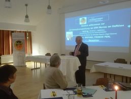 Raphael Francis Perl, Executive Director am George C. Marshall Center, stellt das Europäischen Zentrum für Sicherheitsstudien vor Foto: DBwV