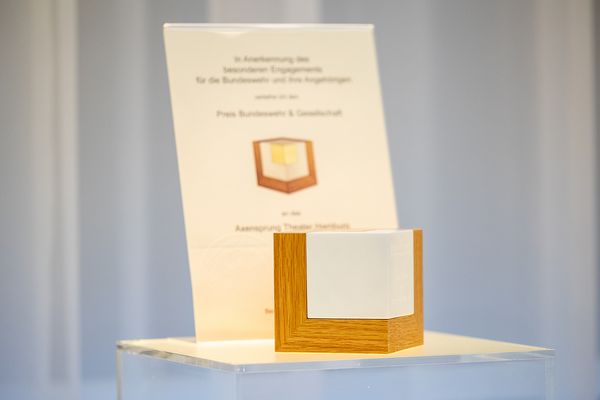 Der Preis Bundeswehr und Gesellschaft wurde zum neunten Mal vergeben. Foto: DBwV/Yann Bombeke
