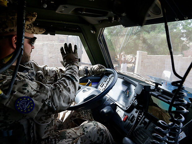 Deutscher Soldat in Gao/Mali Foto: Bundeswehr/EinsFüKdo