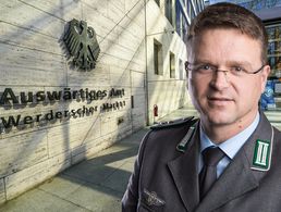 Nicht nur der direkte Draht ins  Verteidigungsministerium, sondern auch der ins Auswärtige Amt ist für den DBwV von großer Bedeutung. Foto: dpa/ Montage: DBwV/Eutebach