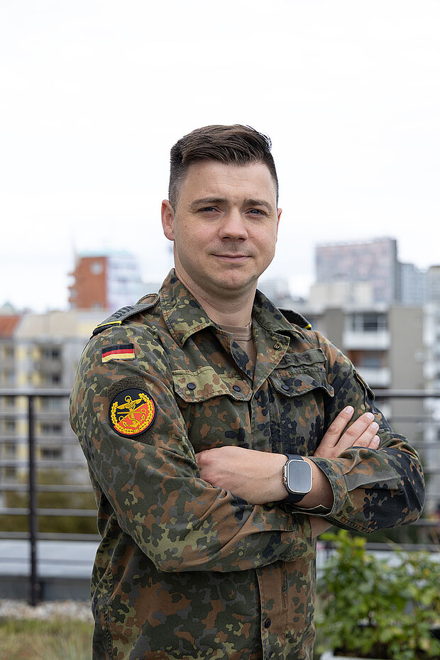 Oberstabsgefreiter Marcus Meissner, stellvertretender Bundesvorsitzender. 