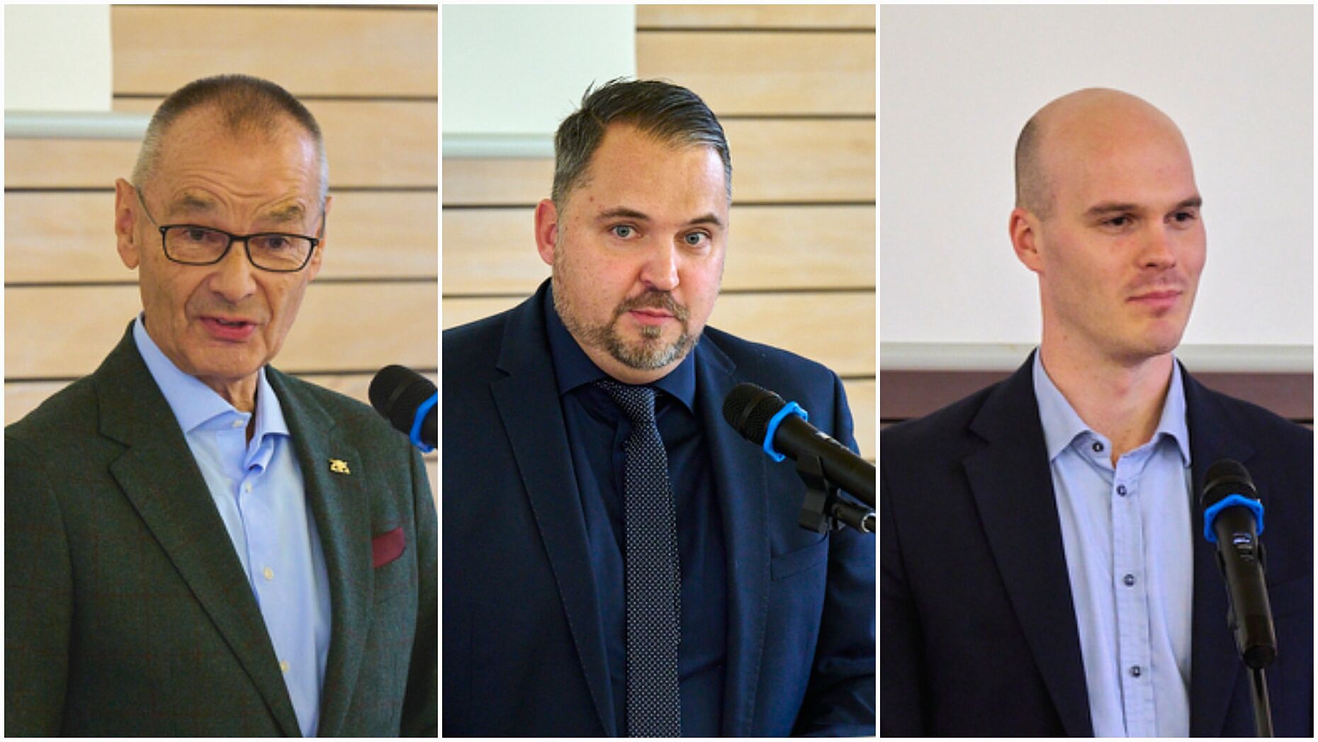 Die Mitglieder des Landtages Hans-Dieter Scheerer (FDP/DVP) (von links), Christian Gehring (CDU) und Peter Seimer (BÜNDNIS 90/DIE GRÜNEN) dankten den Menschen der Bundeswehr für ihren Einsatz. Foto: DBwV/Ingo Kaminsky