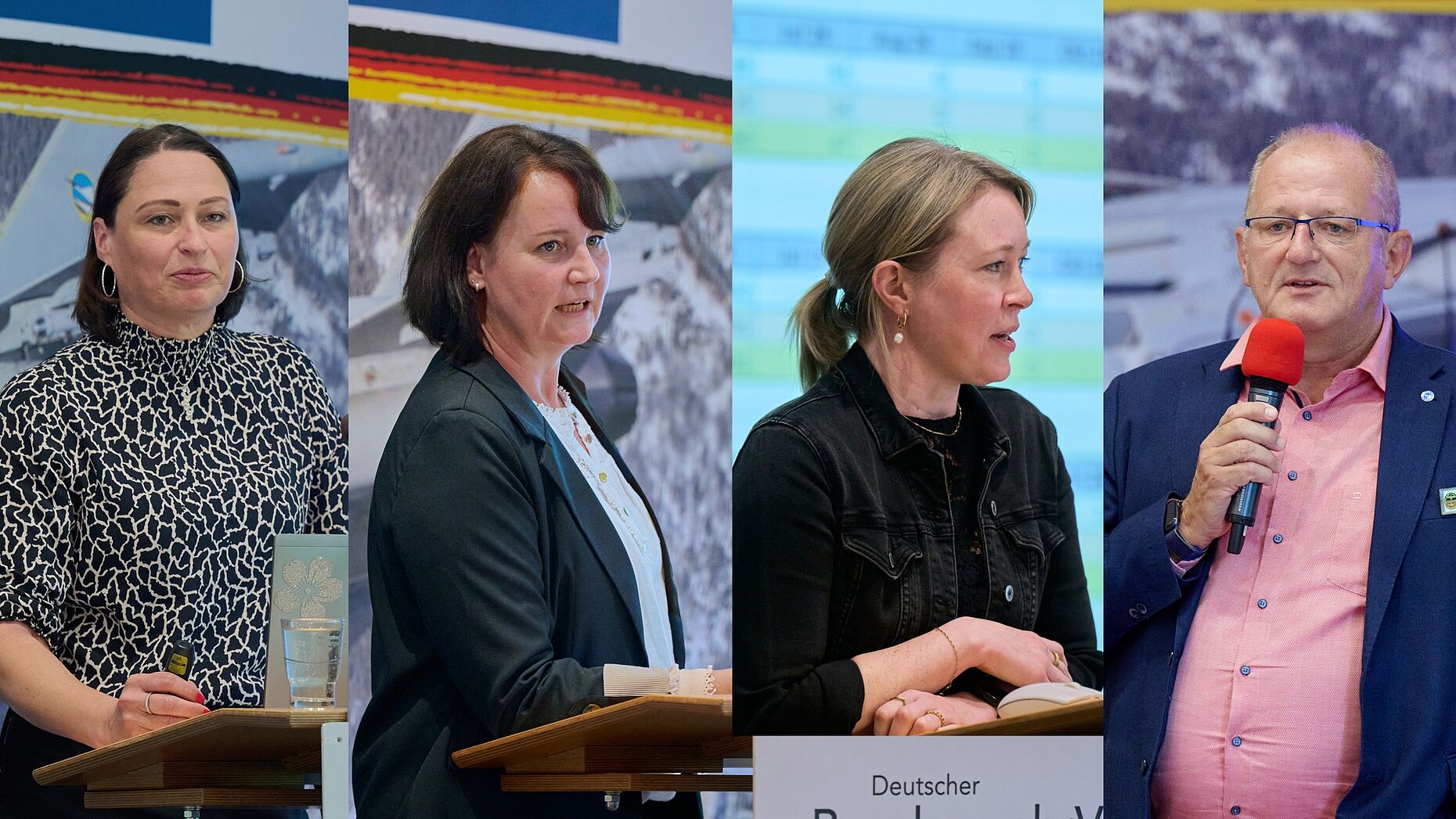 Regina Lenz (v.l.n.r.), Daniela Frick, Nina Schmolke und Jörg Greiffendorf stellten neue Serviceangebote, digitale Werkzeuge und verbesserte Unterstützungsmöglichkeiten für die Vorstandsarbeit vor. Fotos: Ingo Kaminsky