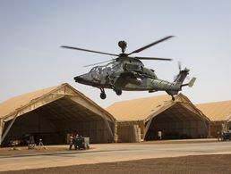 Ein Hubschrauber vom Typ "Tiger" (hier ein Archivbild) ist am Mittwoch in Mali abgestürzt, zwei Soldaten der Bundeswehr kamen dabei ums Leben Foto: Bundeswehr