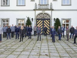 Delegierte der 26 Kameradschaften des Bezirks mit Gästen der Tagung. Foto: DBwV/Ingo Kaminsky