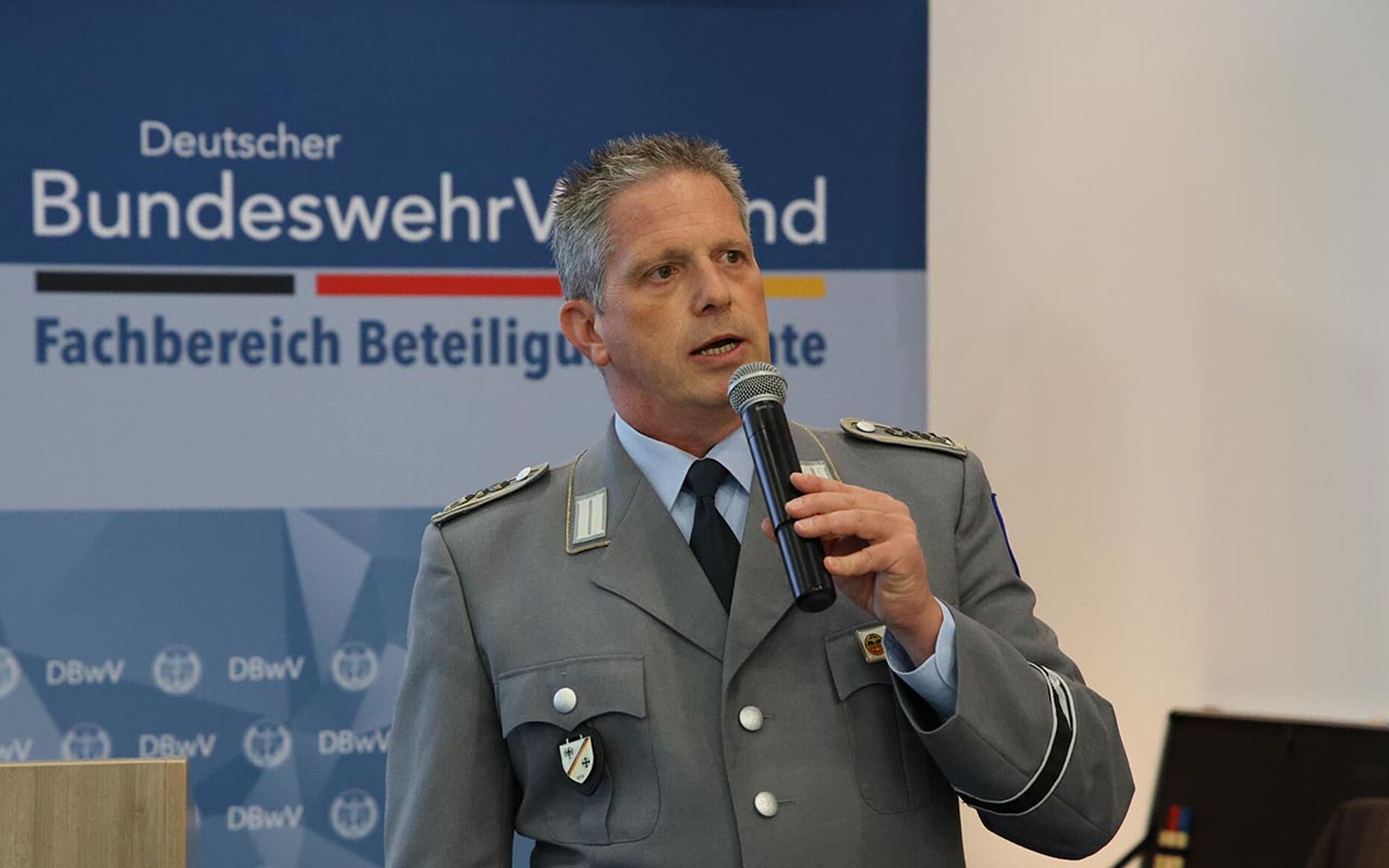 Tagungsleiter Oberstabsfeldwebel Sascha Altenhofen