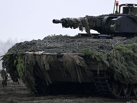 Schützenpanzer Puma bei einer Schießübung auf dem Truppenübungsplatz Altengrabow im Januar 2023. Foto: picture alliance / Geisler-Fotopress | Frederic Kern/Geisler-Fotopress