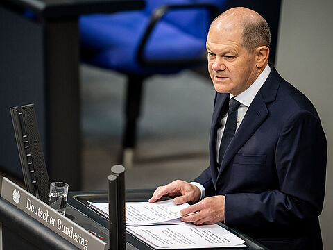 Bundeskanzler Olaf Scholz. Foto: picture alliance/dpa | Michael Kappeler