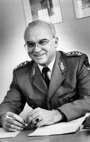 Generalleutnant Werner von Scheven im Jahr 1992.