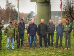 Pflegen die Erinnerungen am Standort Geilenkirchen: Mitglieder der DBwV Standortkameradschaft Geilenkirchen und der Traditionsgemeinschaft Flugkörpergeschwader 2. Foto: KERH Geilenkirchen